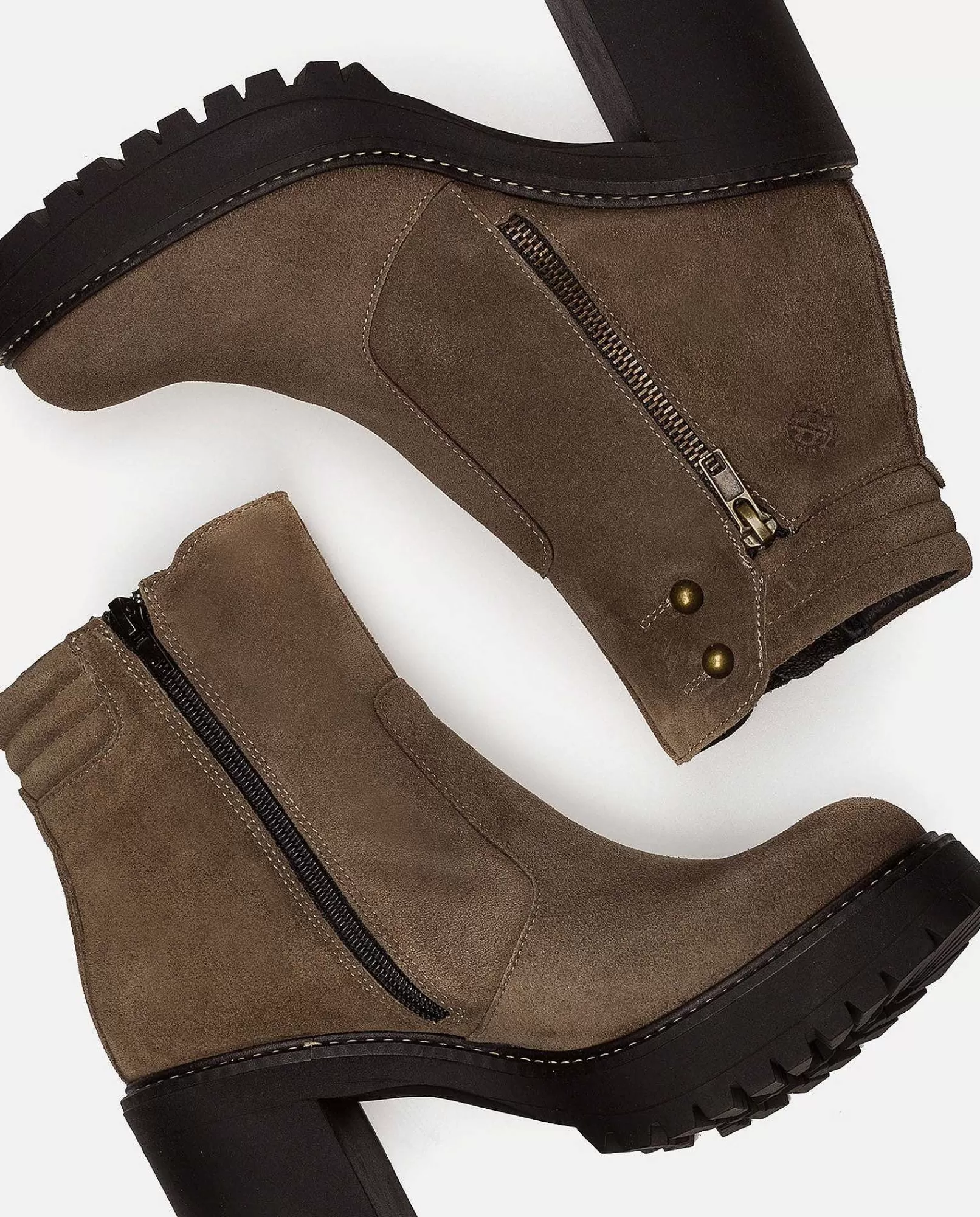 Mujer Yokono Botin De Tacon Tuna-002 Marron