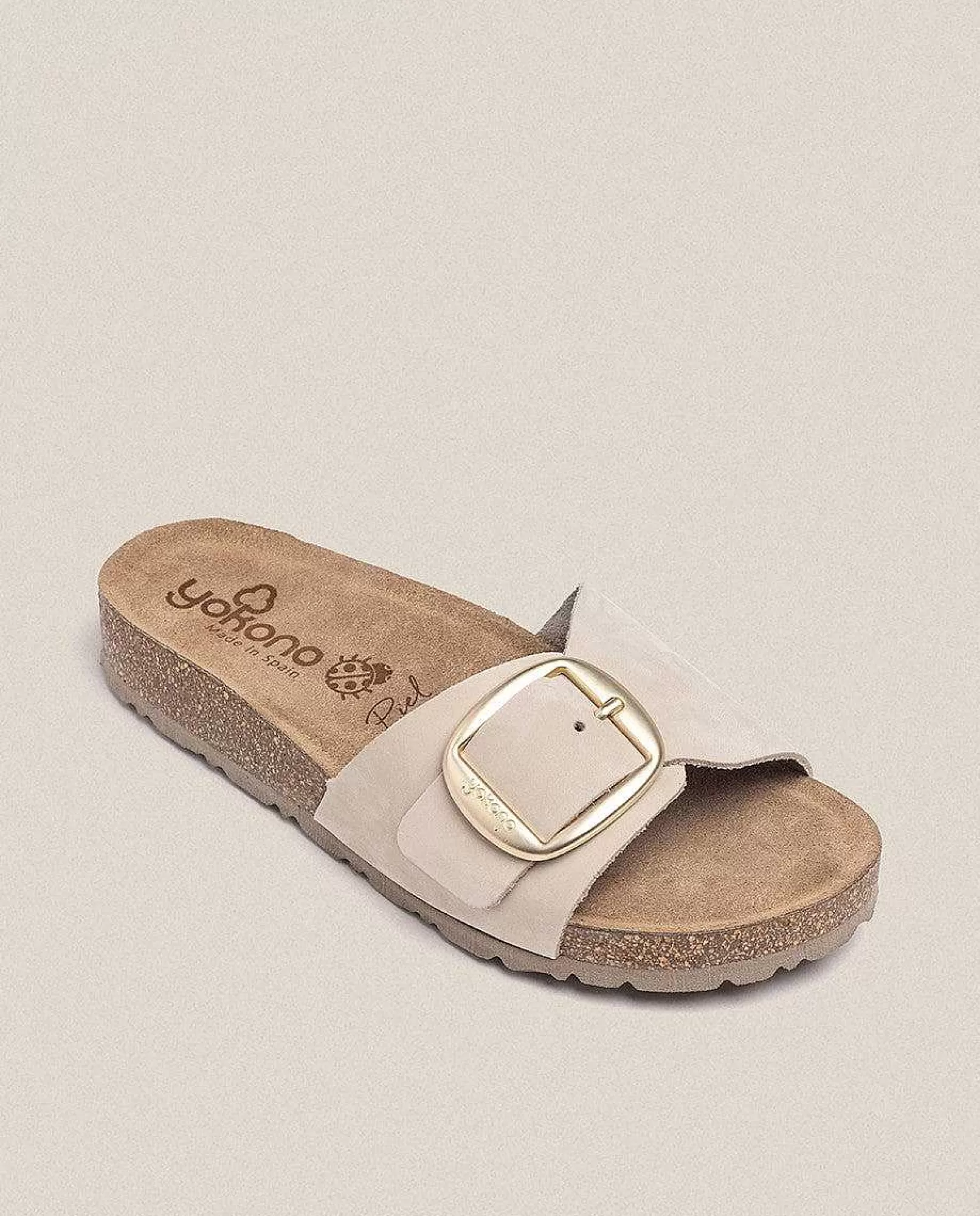 Mujer Yokono Sandalia Plana Jerba 114 Beige