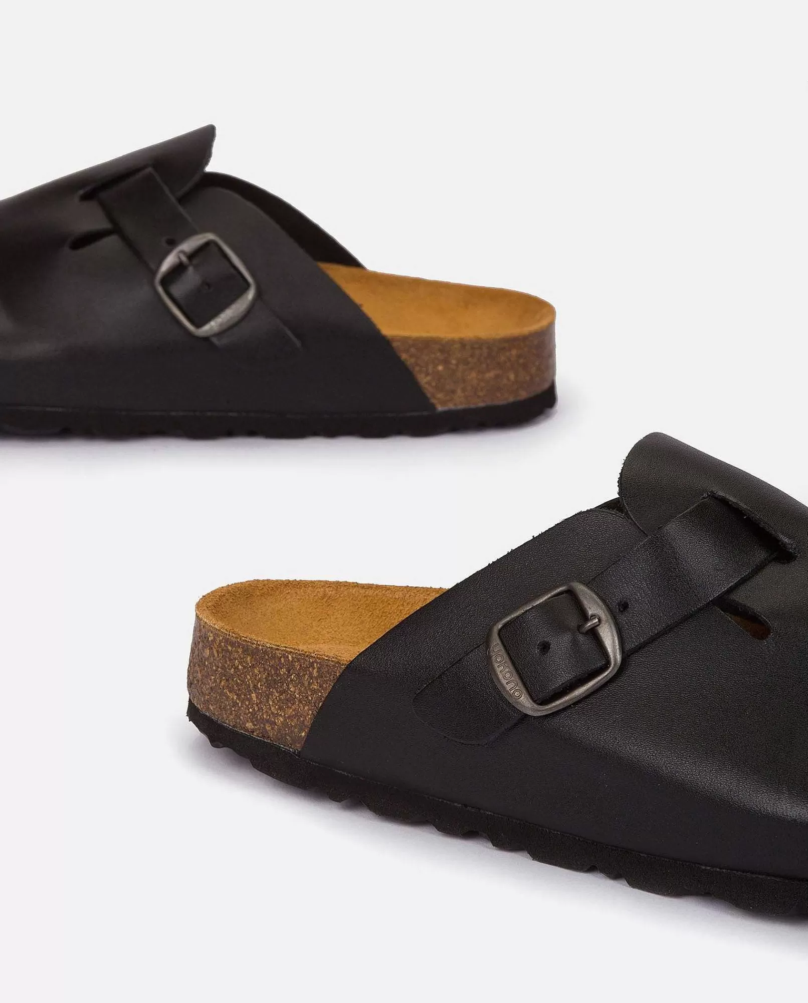 Hombre Yokono Zapato Plano Zueco 599 Negro